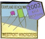 Windriders Kite Festival 2002 pin - Courtesy Ron Miller