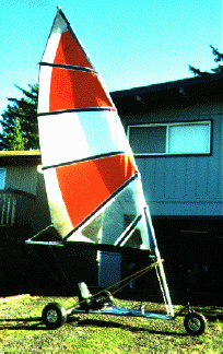 Manta with modified windsurfer sail